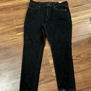 Black jeans high rise skim banana republic